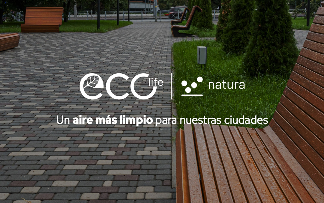 ECOlife®natura, la opción ecológica y efectiva para contribuir a la eliminación de la contaminación del aire, sin sacrificar la estética y la durabilidad.