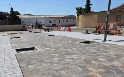 Villares de la Reina da por finalizada la renovación de su arteria central con pavimentos de Prefabricados Duero
